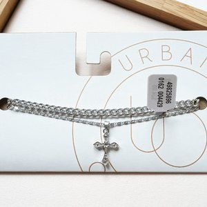 Urban Outfitters Cross Layering Necklace Set